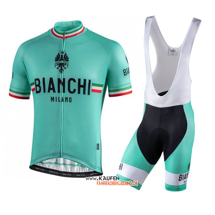 Bianchi Kurzarmtrikot 2021 und Kurze Tragerhose Shwarz